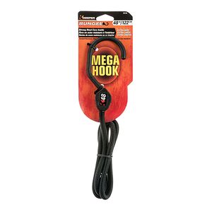 Keeper Bungee Cord with Mega Hook Black 48inch Keeper Bungee Cord with Mega Hook Black 48inch